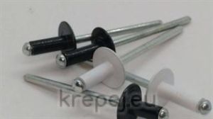 ПОПНИТ 4.0Х12 D12 DIN7337 RAL9010 ШИРОКА AL/ST