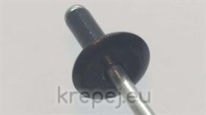 ПОПНИТ 4.0Х8 D12 DIN7337 RAL9005 ШИРОКА AL/ST