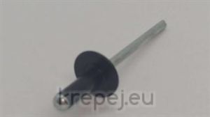 ПОПНИТ 4.0Х8 D12 DIN7337 RAL9005 ШИРОКА AL/ST