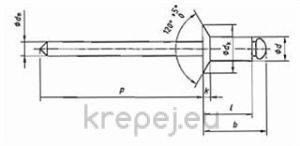 ПОПНИТ 3.0Х6 ISO15978 АЛУМИНИЕВ AL/ST ОБЪРНАТ
