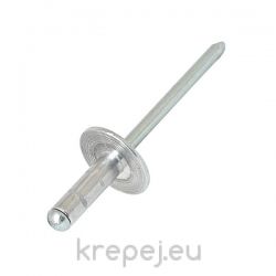 ПОПНИТ 4.8Х12 D14 DIN7337 ШИРОКА INOX A2 НЕРЪЖД.