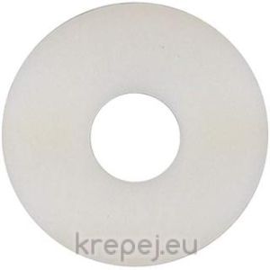 ШАЙБА М4 Ф4.3X12X1.0 DIN9021 PA.6.6 PVC БЯЛА