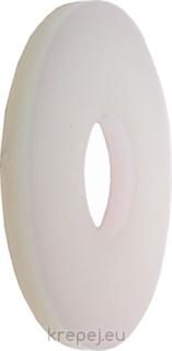 ШАЙБА М4 Ф4.3X12X1.0 DIN9021 PA.6.6 PVC БЯЛА