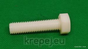 БОЛТ 12Х50 DIN933 ЦЯЛА РЕЗБA PA.6.6 PVC ПОЛИАМИД