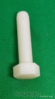 БОЛТ 12Х50 DIN933 ЦЯЛА РЕЗБA PA.6.6 PVC ПОЛИАМИД