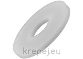 ШАЙБА М10 Ф10.5X30X2.5 DIN9021 PA.6.6 PVC БЯЛА