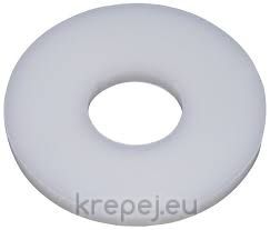 ШАЙБА М12 Ф13X37X3.0 DIN9021 PA.6.6 PVC БЯЛА