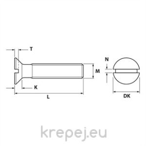 ВИНТ 4Х12 DIN963/965 PA6.6 БОЛТ ФРЕЗЕНК ШЛИЦ PVC