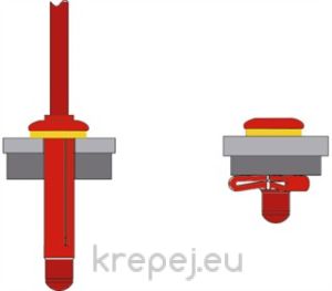 ПОПНИТ 4.0Х13.6 СРЯЗАН TREBOL ОБХВАТ 1-3MM AL/AL