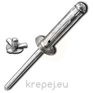 ПОПНИТ 4.8Х20.5 СРЯЗАН TREBOL ОБХВАТ 1-9MM AL/AL