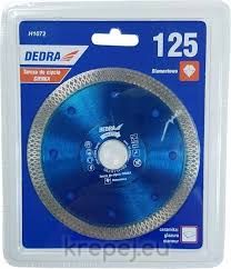 H1072 ДИСК 125Х1.4Х22.2 ДИАМАНТЕН ПЛОЧКИ DEDRA