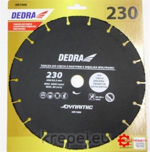 HR1006 ДИСК КАРБИДЕН 230Х22.2 PVC/ДЪРВО DEDRA