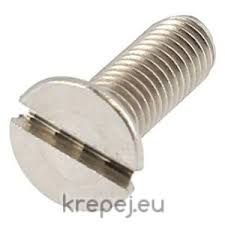 ВИНТ 4Х8 DIN963 БОЛТ ШЛИЦ МЕСИНГ MS НИКЕЛИРАН