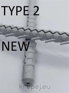 ДЮБЕЛ 8Х160 ЗА ТУХЛА ПОЛИПРОПИЛЕН TYPE 1/2