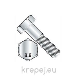 БОЛТ 10Х160 DIN931 8.8 ЧАСТИЧНА РЕЗБА ЦИНК ZN