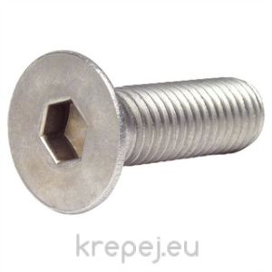 ВИНТ 4Х8 DIN7991 БОЛТ ИМБУС ФРЕЗЕНГ INOX A2