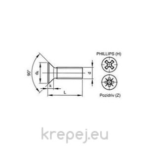 ВИНТ 4Х10 DIN965 БОЛТ ФРЕЗЕНГ 4.8 PH3 ЧЕРЕН BL