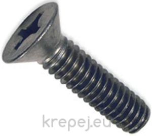 ВИНТ 6Х20 DIN965 БОЛТ ФРЕЗЕНГ 4.8 PH3 ЧЕРЕН BLZN