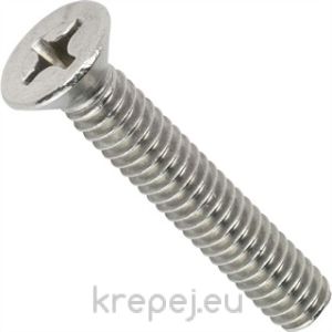 ВИНТ БОЛТ 6Х25 DIN965 ФРЕЗЕНК INOX A2 AISI304 PH