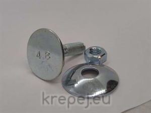 К-Т БОЛТ 10Х50 DIN15237 ЕЛЕВАТОРЕН 4.8 ЦИНК ZN
