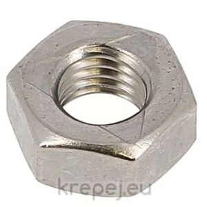 ГАЙКА M16 DIN980 СТОПОРНА МЕТАЛНА ВЛОЖКА INOX A4