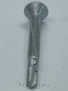 ВИНТ 6.3X60 L15MM.САМО ПЕРА DIN7504P TX30 ZNFL