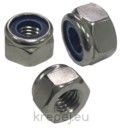 ГАЙКА M8 DIN985 СТОПОРНА PVC INOX A4-80 AISI316