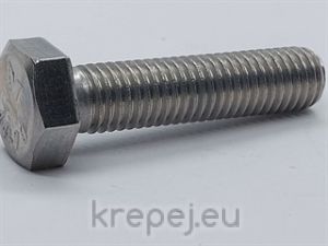 БОЛТ 10Х75 DIN933 ЦЯЛА РЕЗБА INOX A2 НЕРЪЖДАЕМ