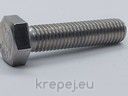 БОЛТ 12Х80 DIN933 ЦЯЛА РЕЗБА INOX A2 НЕРЪЖДАЕМ