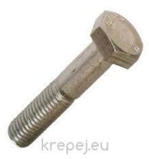 БОЛТ 16Х160 DIN931 ЧАСТИЧНА INOX A2-70 AISI304