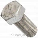 БОЛТ 8Х16 DIN933 ЦЯЛА РЕЗБА INOX A2 НЕРЪЖДАЕМ