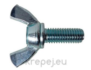 ПЕРЧАТ 10X60 DIN316 4.6 КРИЛЧАТ БОЛТ ЦИНК ZN