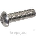 БОЛТ 16Х55 ISO7380 10.9 ИМБУСЕН БУТОННА ЦИНК ZN