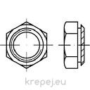 ГАЙКА М16 S2.4 PRESSNUT SW22 KALEI НАЗЪБЕНА ZN