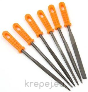 5363KNR К-Т 6БР. ПИЛИЧКИ 160MM МЕТАЛ PVC ДРЪЖКА
