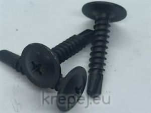 ВИНТ 4.8Х16 DIN7504T ЧЕРНО КОПЧЕ САМОПРОБИВ BLZN