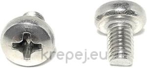ВИНТ 2.5Х10 DIN7985 БОЛТ ЦИЛИНД ГЛАВА INOX A2 PH