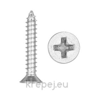 ВИНТ 5.5X45 DIN7982 ФРЕЗЕН РАПИДЕН МЕТАЛ PH ZN