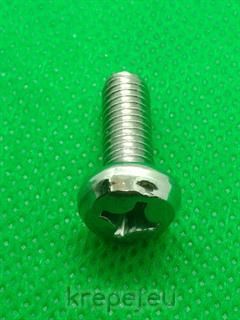 ВИНТ 6Х16 DIN7985 БОЛТ ЦИЛИНД INOX A1 CHROMZN
