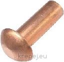 НИТ 5Х10 DIN660 ПОЛУОБЛА ГЛАВА МЕД COPPER CU