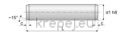ЩИФТ ЦИЛИНДРИЧЕН M6 6X30 DIN7A/2338 INOX 1.4305