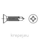 ВИНТ 4.2Х16 DIN7504P САМОПРОБИВ ФРЕЗЕНГ INOX A2