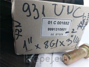 БОЛТ 1Х3.1/4 INCH DIN931 8.8 G8 UNC ЖЪЛТ YZN