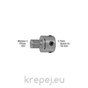 Адаптер Weldon 19.05 mm (6,34) - Fein Quick-IN 18 mm