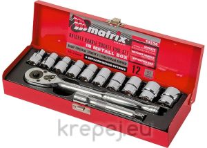 К-т инструменти, 12 части, 1/2", 10-24 mm MTX MASTER