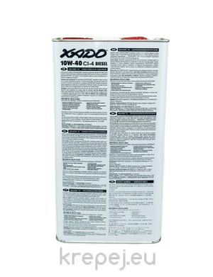 XADO Atomic Oil 10W-40 CI-4 Diesel 
